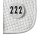 Waldhausen Startnummern für die Schabracke, mit Klett,rund weiß