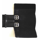 Stübben Ledersattelgurt RC mit Elastik einseitig schwarz 80 cm