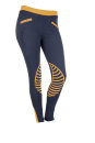 HKM Reitleggings Starlight Silikon Kniebesatz