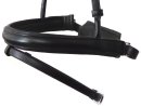 Schockemöhle Sports Reithalfter Atlanta schwedisch rundgenäht schwarz-silber WB