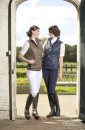 HKM Damen Reithose Queens piping Knie Silikon