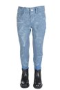 HKM Kinder Reithose Princess Denim-Alos Kniebesatz jeansblau