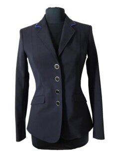Equiline Damen Turniersakko Gait mit Piping in Stass light blue