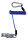 Norton Anbindestrick mit Spiralfeder 30 cm bis 150 cm blau