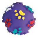 Kerbl Hundespielzeug Vinyl Ball Pfotenabdrücke farblich sortiert
