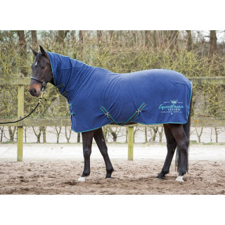Harrys Horse Fleece Decke mit Hals midnight-navy 165 cm