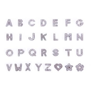 QHP wechselbare Buchstaben Unique silber