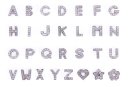QHP wechselbare Buchstaben Unique silber