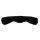 Mattes Slim-Line Mond Kurzgurt mit abnehmb. Fell schwarz/schwarz 80 cm