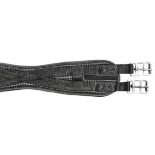 HKM PVC Soft Sattelgurt Waffeloptik Elastik schwarz