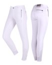 QHP Mädchen Reithose Isa Full Grip weiß