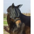 QHP Halfter-Fliegenmaske Combi mit Ohren schwarz