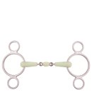 BR doppelt gebr. 3-Ringtrense Apple Mouth 18 mm 13,5 cm