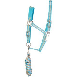 HV Polo Halfterset Favouritas turquoise Pony
