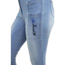 USG Jeansreithose Pony-Love Full Grip schwarz/blau
