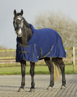 QHP Abschwitzdecke Quick dry cooler mit Hals navy