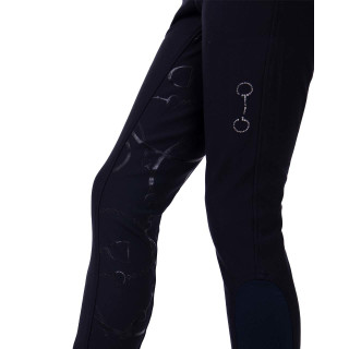 QHP Kinder Winter Reithose Carrie Full Grip navy 152