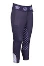 HKM Kinder Reitleggings Lola Silikon-Vollbesatz dunkellila