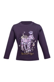 HKM Kinder Langarmshirt Lola dunkellila