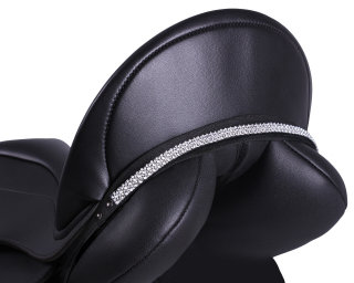 QHP Sattelschmuck Verbena schwarz/silber