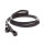Kavalkade Kandaren-Lederzügel schmal 14 mm schwarz WB