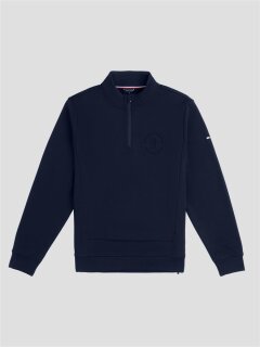 Tommy Hilfiger Equestrian Herren Sweatshirt Dallas 1/4 Zip desert sky