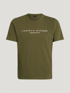 Tommy Hilfiger Equestrian Herren T-Shirt Grafik Williamsburg utility olive