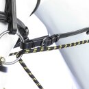 Kavalkade Leder-Schlaufzügel 16mm schwarz