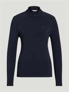 Tommy Hilfiger Equestrian Damen Winter Pullover Beth 1/4 Zip desert sky