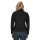 QHP Damen Pullover mit halbem Reißverschluss Teddie schwarz