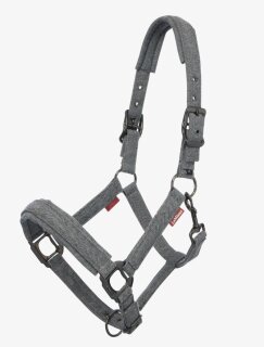 LeMieux Halfter Aspen mit Fischgrätmuster grau