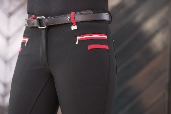 HKM Kinder Softshell Reithose Boston - Mit Silikon Kniedruck